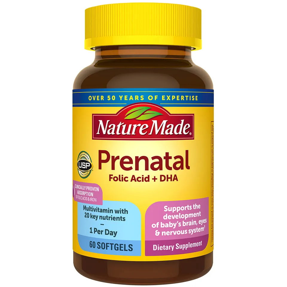 Nature Made Prenatal multivitaminico DHA 200mg softgel