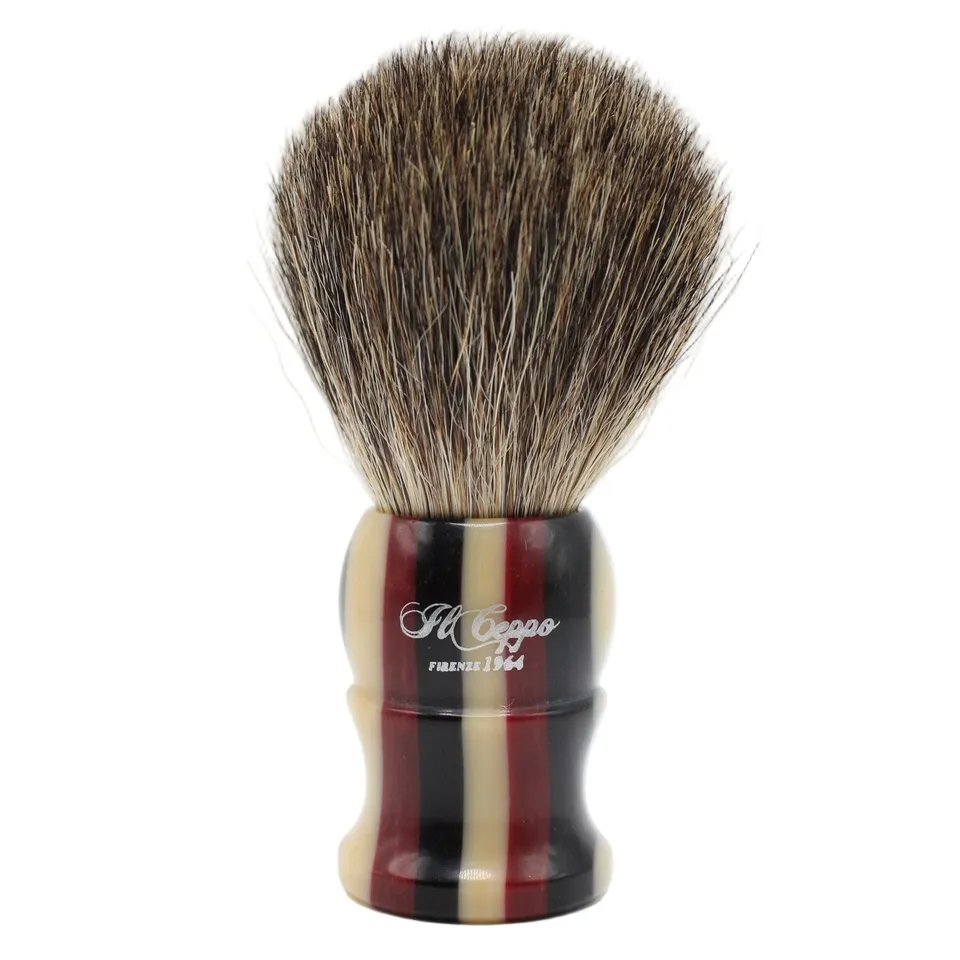 Il Ceppo pennello barba tasso puro manico rosso 30 mm