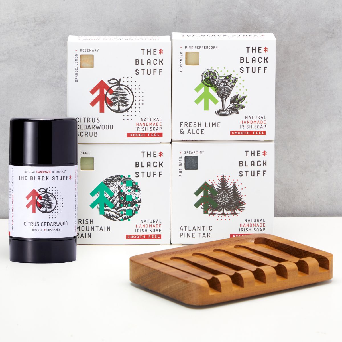 The Black Stuff Triple Crown set saponi uomo + deodorante