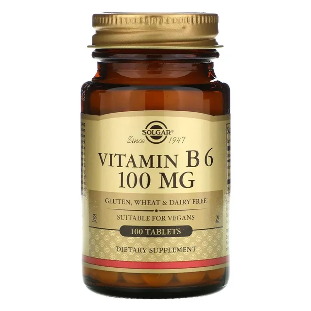 Solgar Vitamina B6 100mg compresse 100pz energia