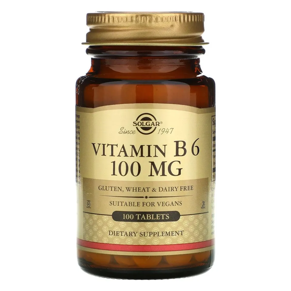 Solgar Vitamina B6 100mg compresse 100pz energia