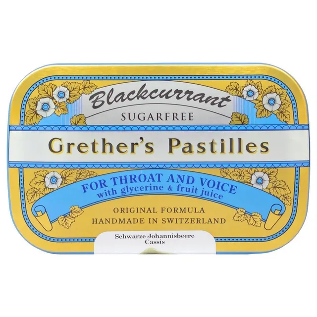 Grether's pastiglie gola ribes nero senza zucchero 106 g