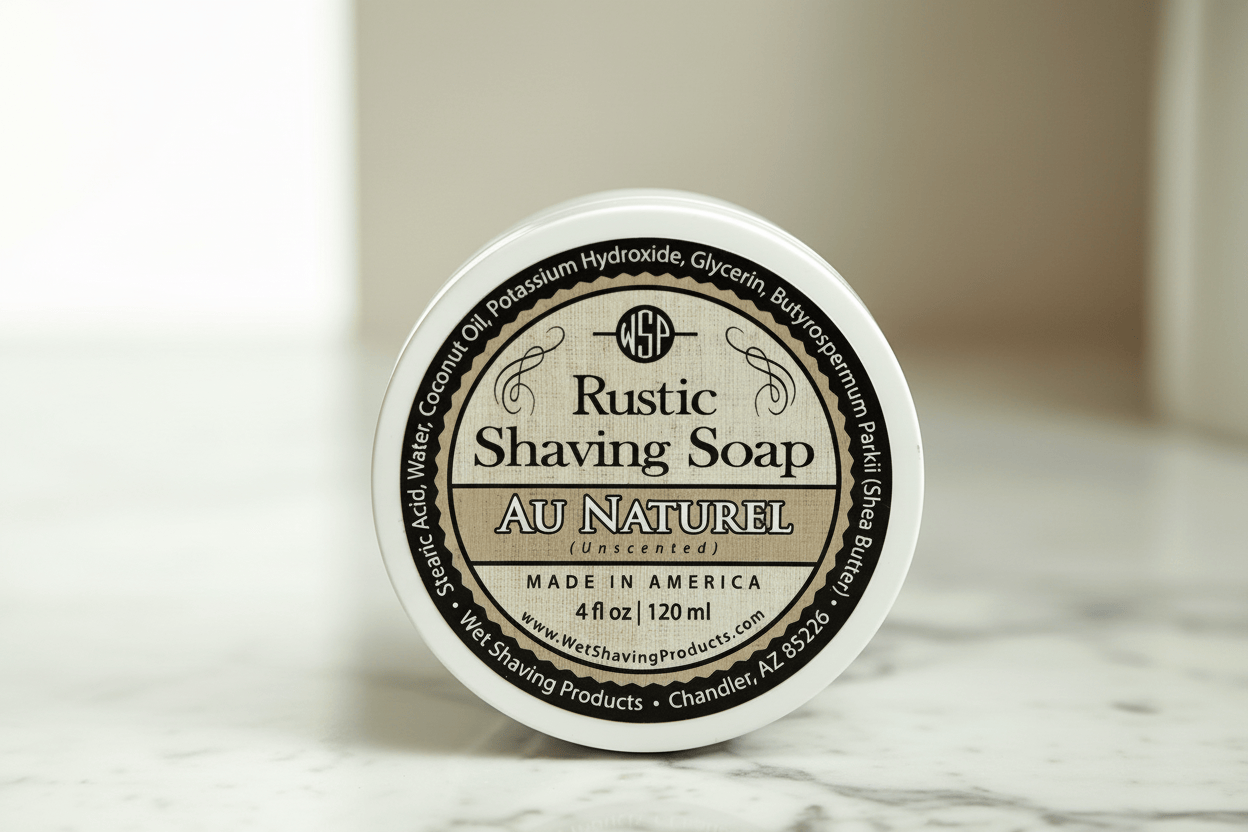 Wet Shaving Products Au Naturel sapone da barba non profumato