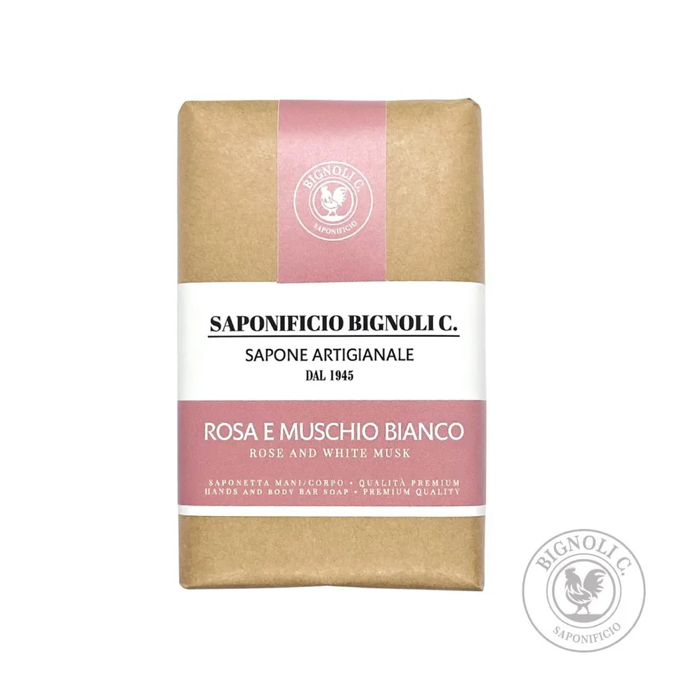 Saponificio Bignoli Saponette Rosa Muschio 150g saponetta