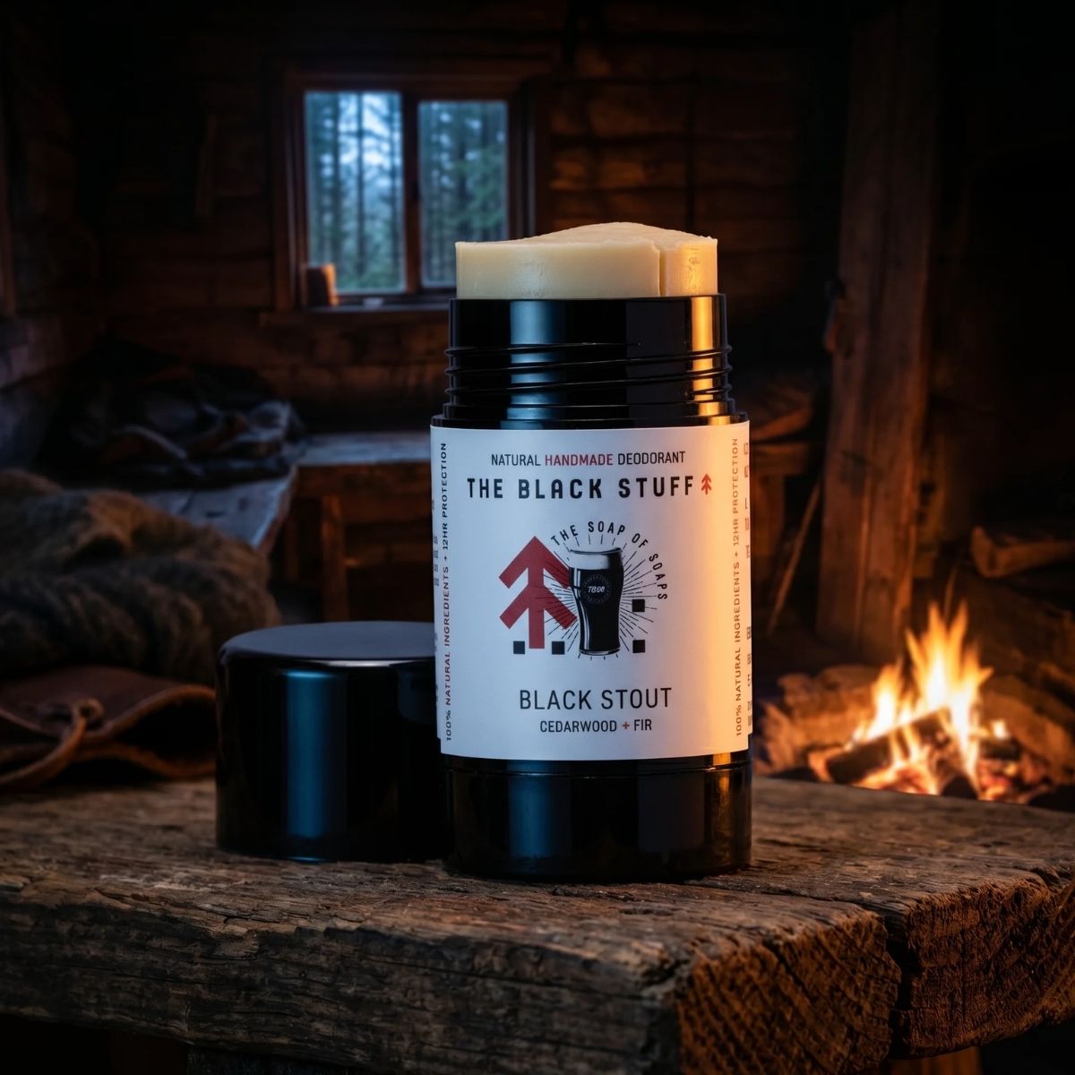 The Black Stuff Black Stout Deodorante Naturale Uomo Legnoso Cedro
