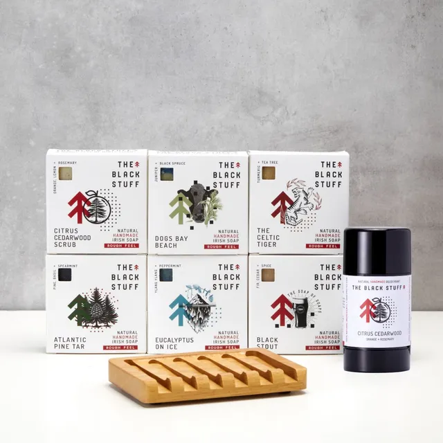The Black Stuff Rough & Ready Bundle set saponi + deodorante