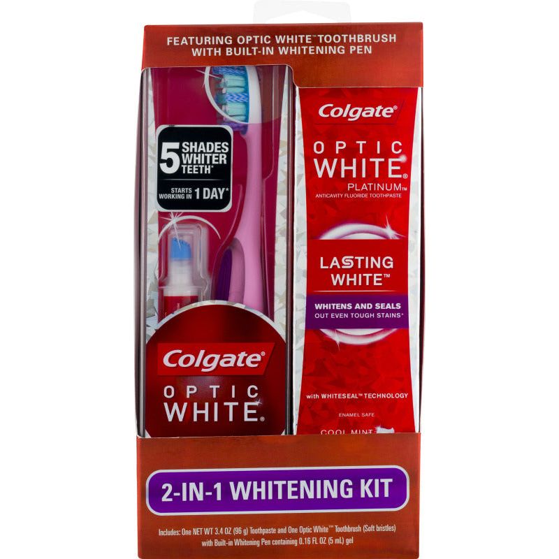 Colgate Optic White Kit Sbiancante Denti 2 in 1