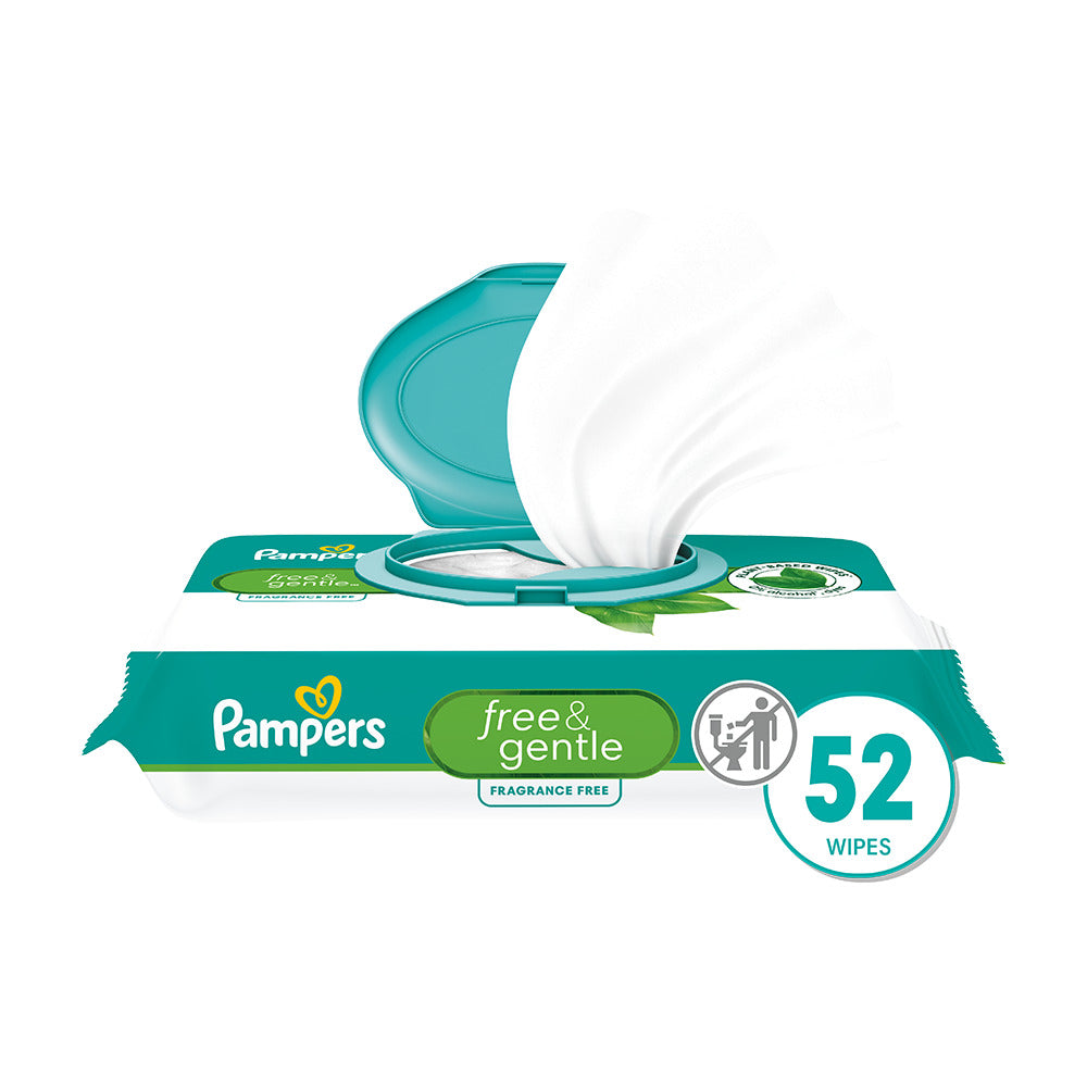 Pampers Aqua Pure Salviettine Bebè 52pz 99% Acqua Senza Profumo