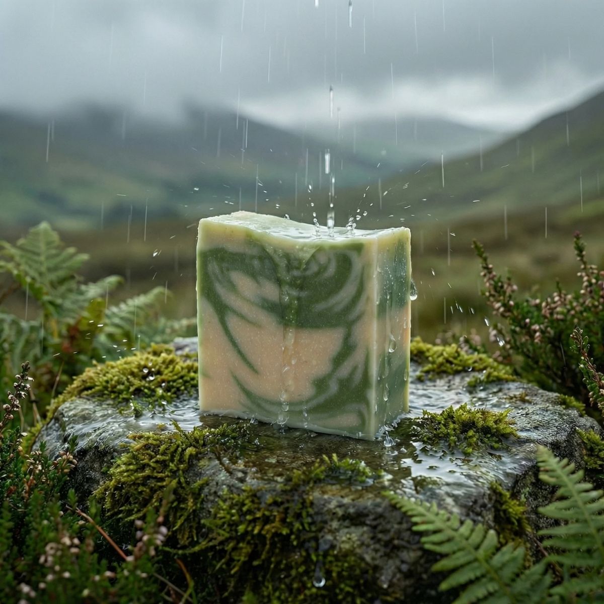 The Black Stuff Irish Mountain Rain Sapone Uomo Lemongrass