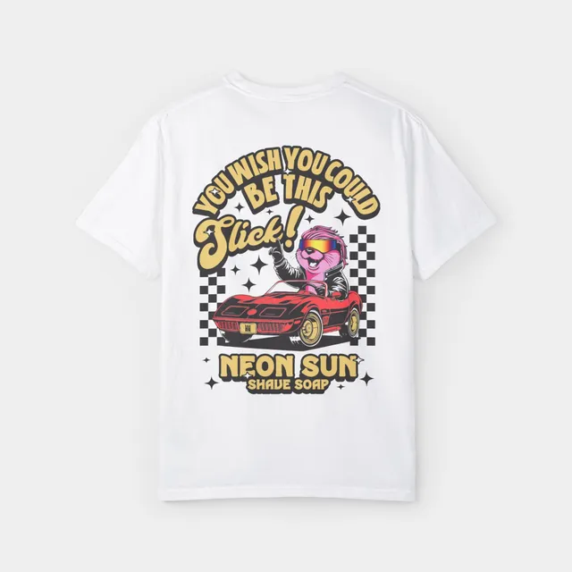 Noble Otter Be This Slick T-Shirt Bianca Cotone