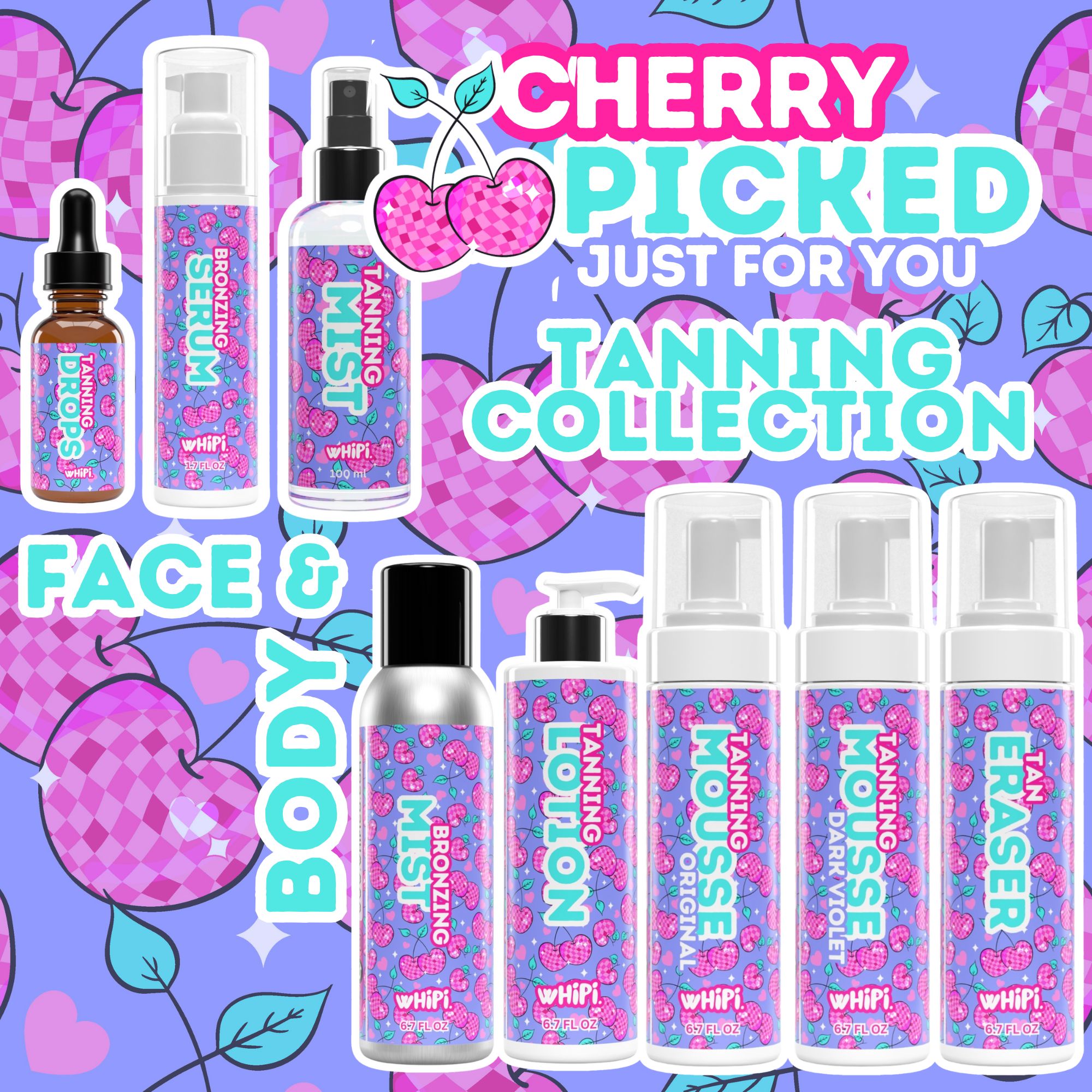 Cherry Picked Glow Dark Violet mousse autoabbronzante intensa
