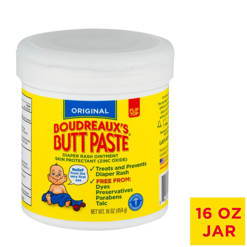 Boudreaux's Butt Paste pasta cambio pannolino zinco 16% 16 oz