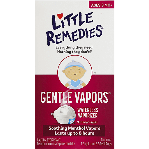 Pasteur Home Little Remedies Vaporizzatore Waterless Mentolo 8 Ore
