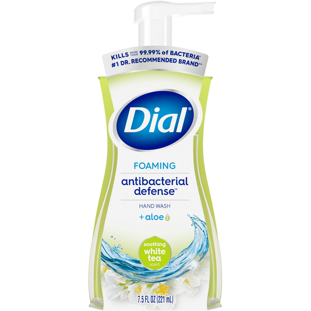 Dial Complete sapone mani schiuma antibatterico white tea 7.5 oz