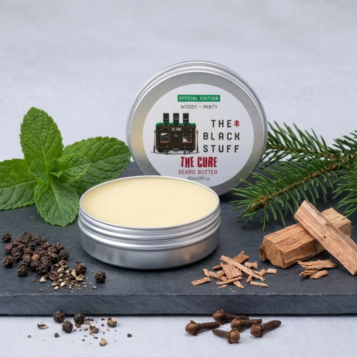 The Black Stuff Cure burro barba edizione limitata uomo