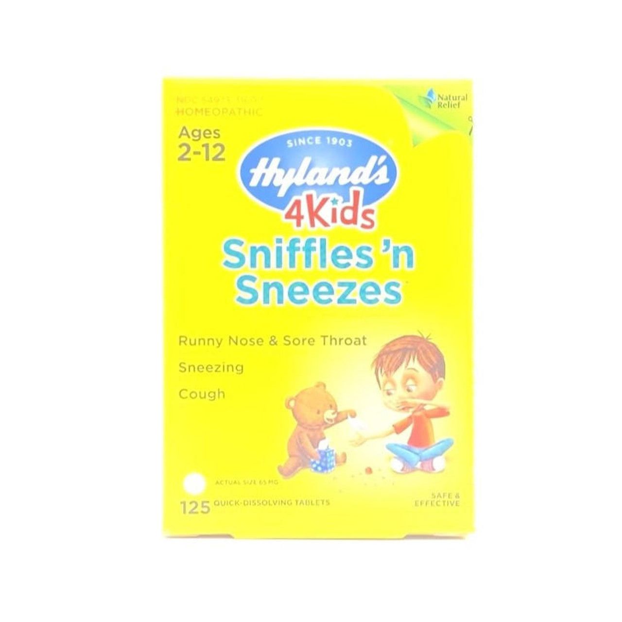 Hyland's 4 Kids Sniffles'n Sneezes rimedio 125 compresse raffreddore