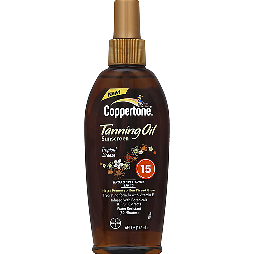 Coppertone Tropical Breeze Olio Abbronzante Spray SPF 15 177 ml