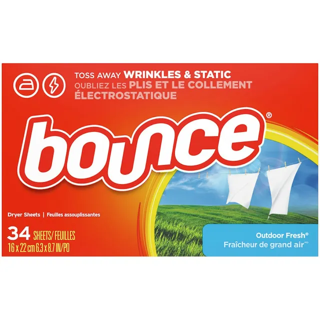 Bounce Outdoor Fresh Fogli Asciugatrice 34 Pezzi Freschi