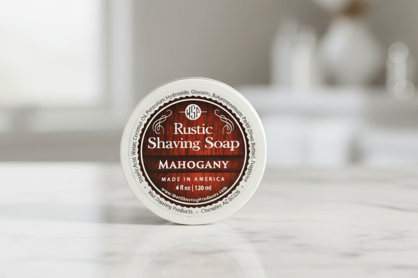 Wet Shaving Products Mahogany Sapone Barba Rustic Schiuma Densa