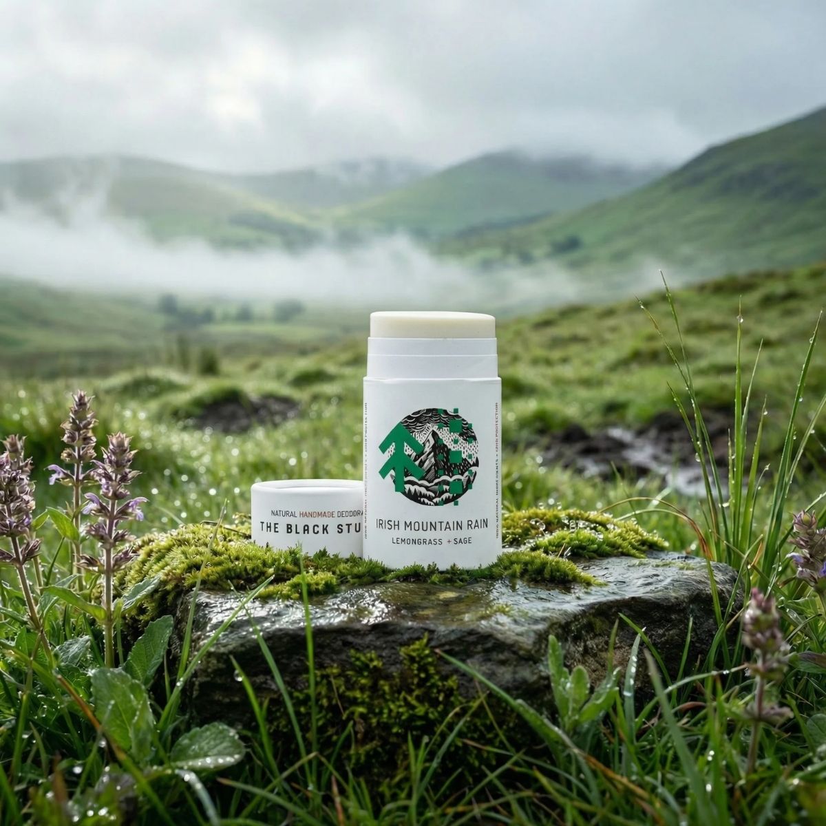 The Black Stuff Irish Mountain Rain deodorante solido