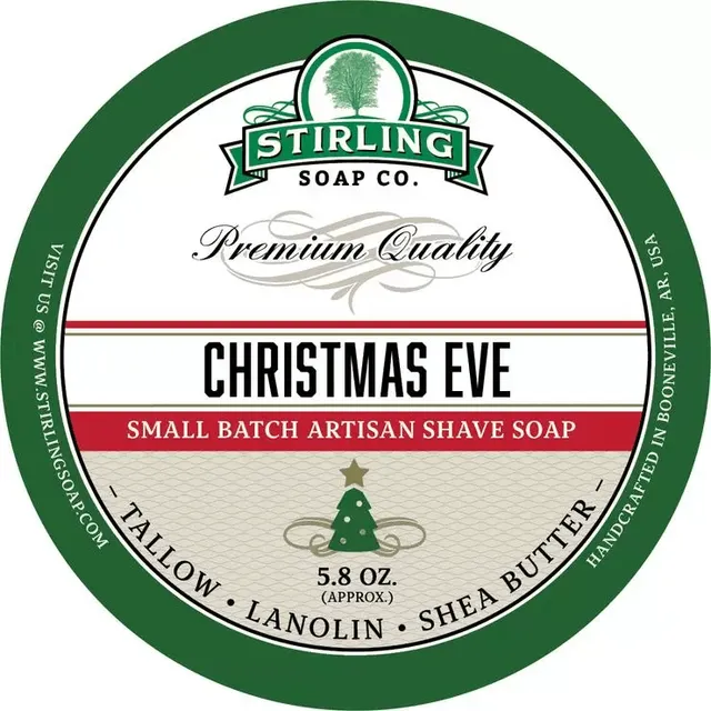Stirling Christmas Eve Sapone Barba 5,8 oz Pino Vaniglia