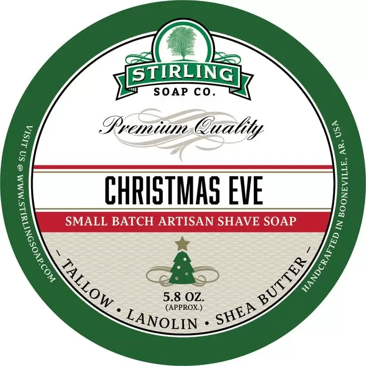 Stirling Christmas Eve Sapone Barba 5,8 oz Pino Vaniglia