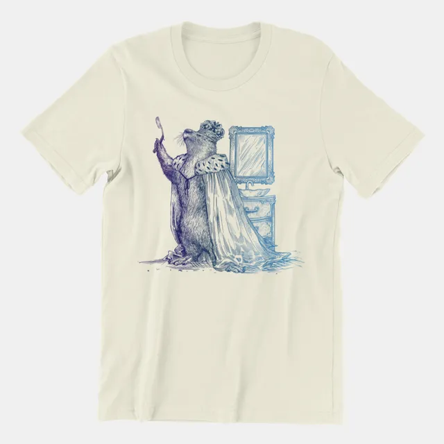 Noble Otter King of the Shave t-shirt cotone naturale L