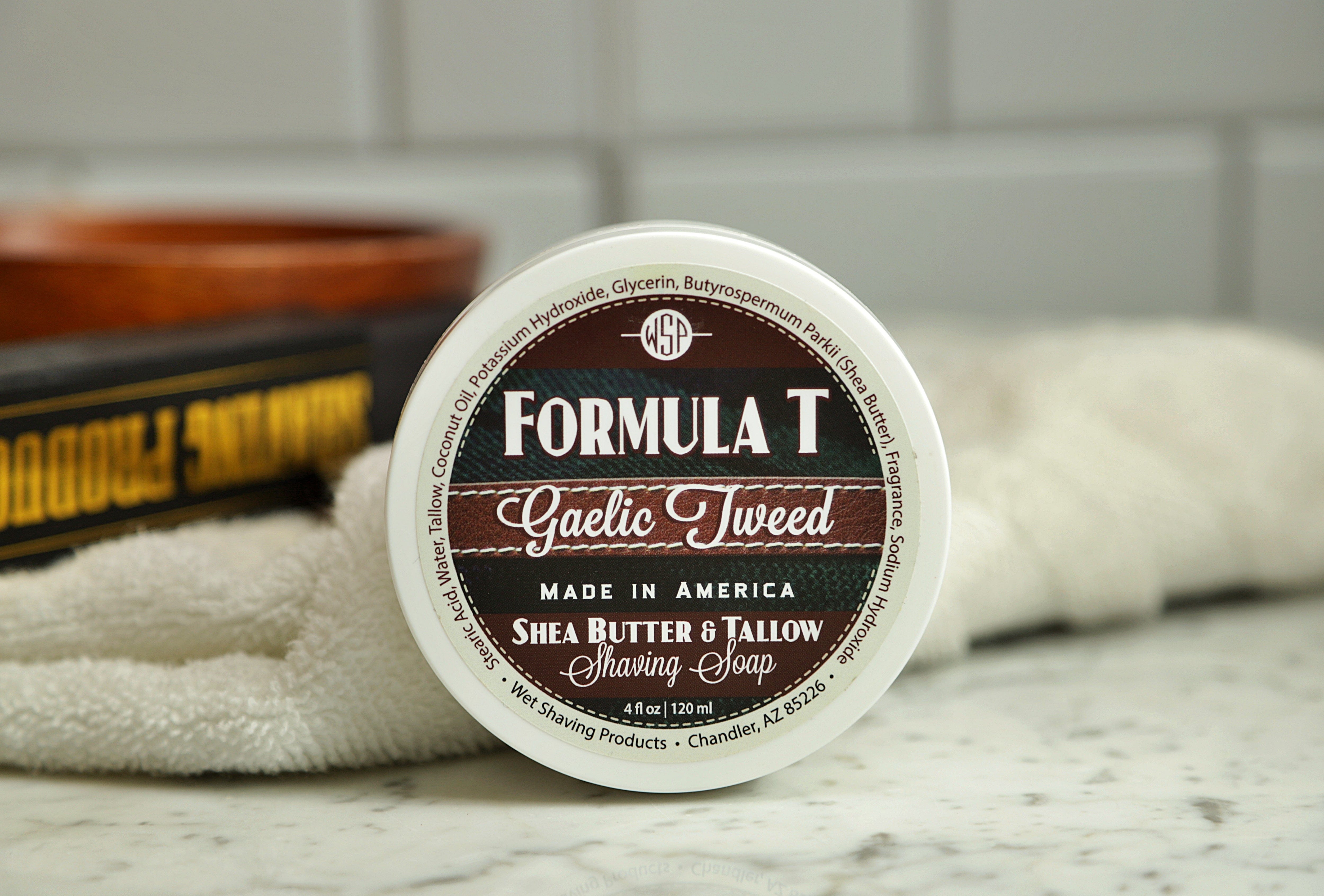 Wet Shaving Products Gaelic Tweed Sapone Barba Sego Tallow