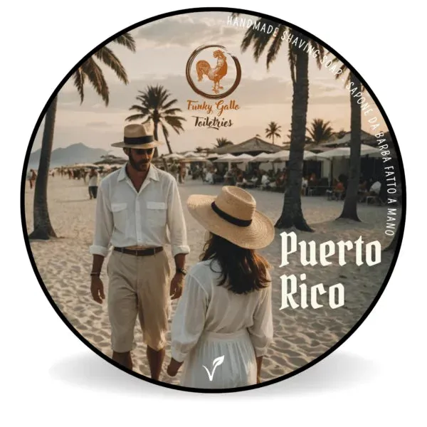Funky Gallo Puerto Rico Sapone Barba 120g Bay Rum