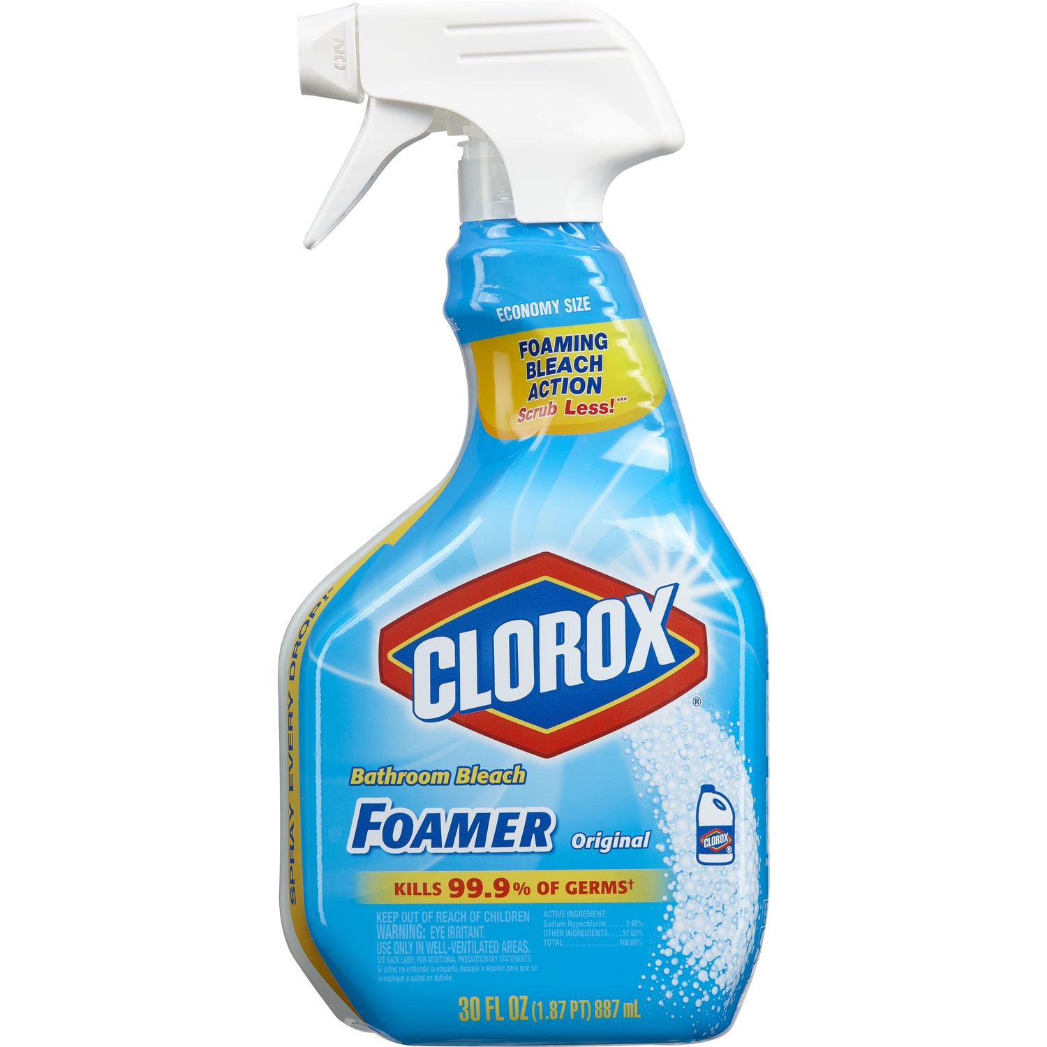 Clorox Bagno Schiuma Candeggina 887 ml Ocean Mist