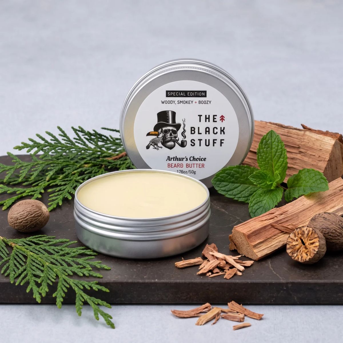 The Black Stuff Beard Care Arthur's Choice burro barba 60ml idratante