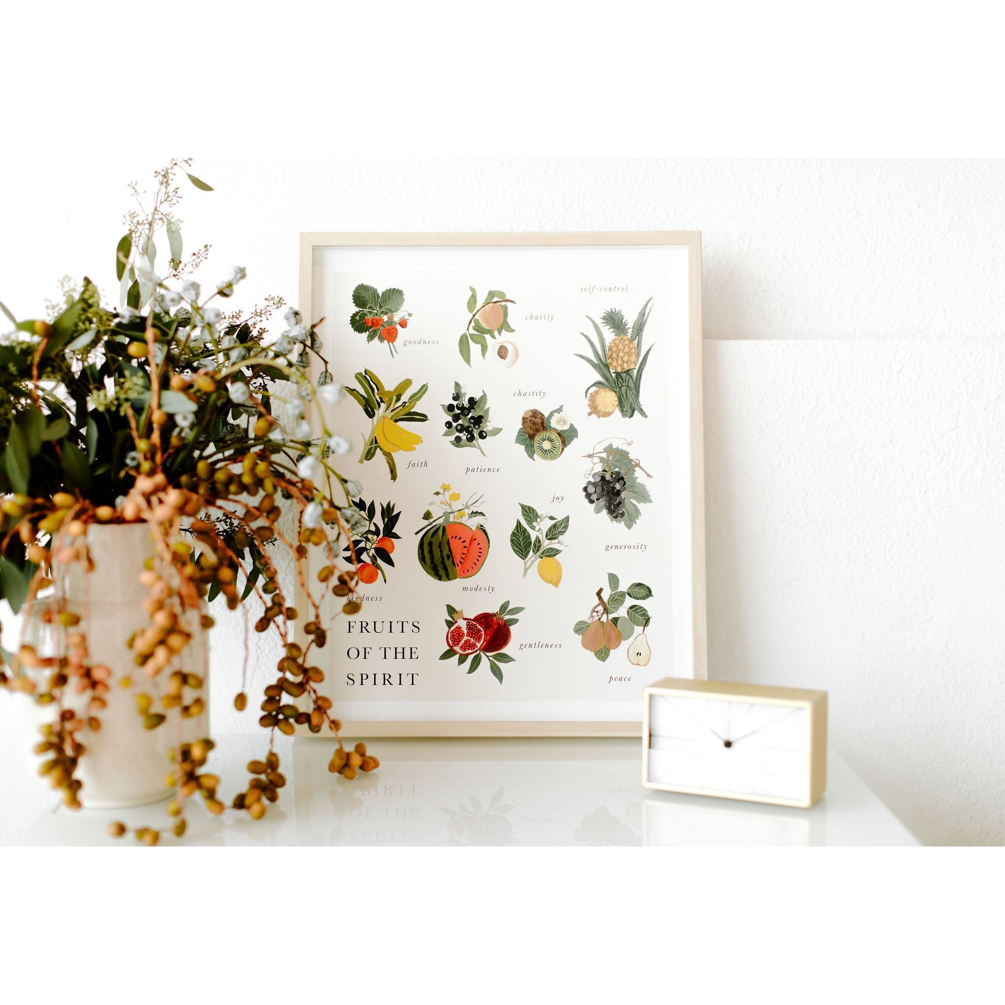 Fruits of the Spirit Home stampa 40x50 cm poster botanico cucina