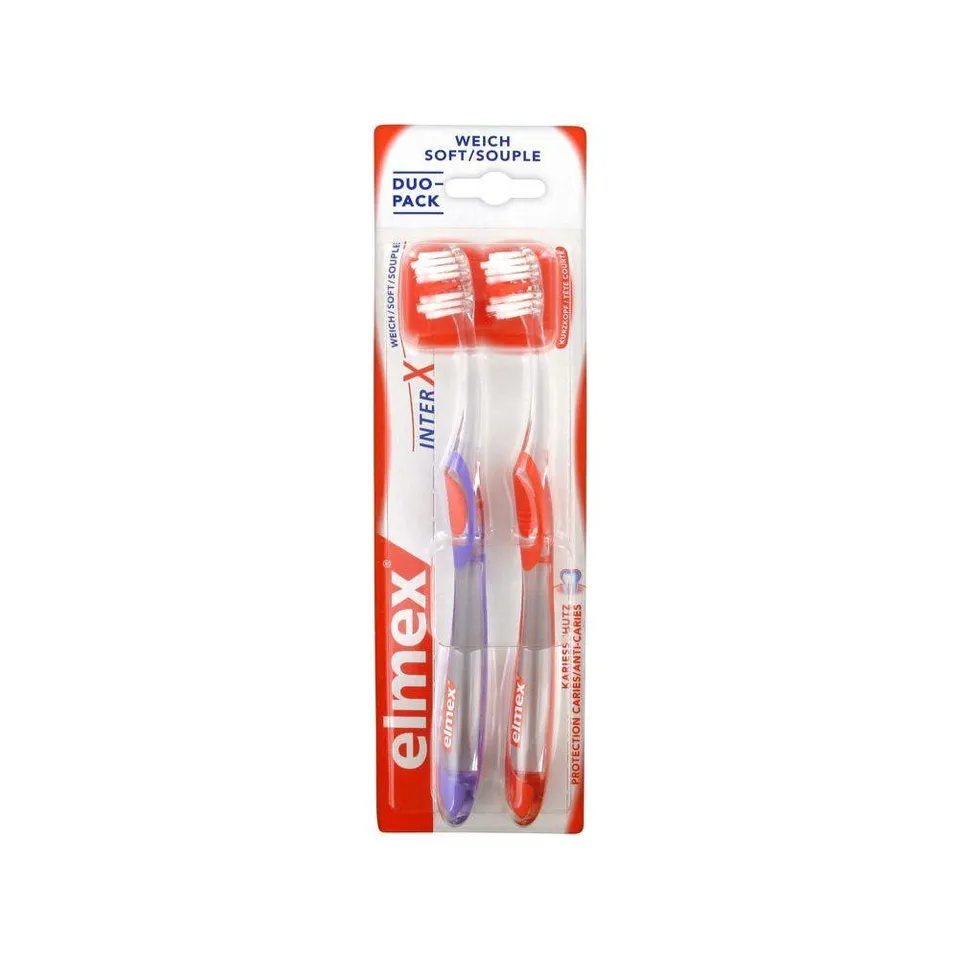 Elmex Anti-Carie Spazzolino Medio Duo Viola Arancione