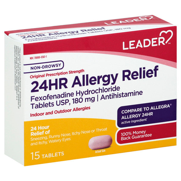 Leader Health Medicine compresse allergia 24 ore Original Strength