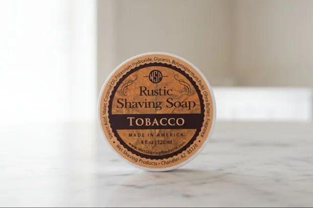 Wet Shaving Products Tobacco Rustic sapone da barba tabacco vegano
