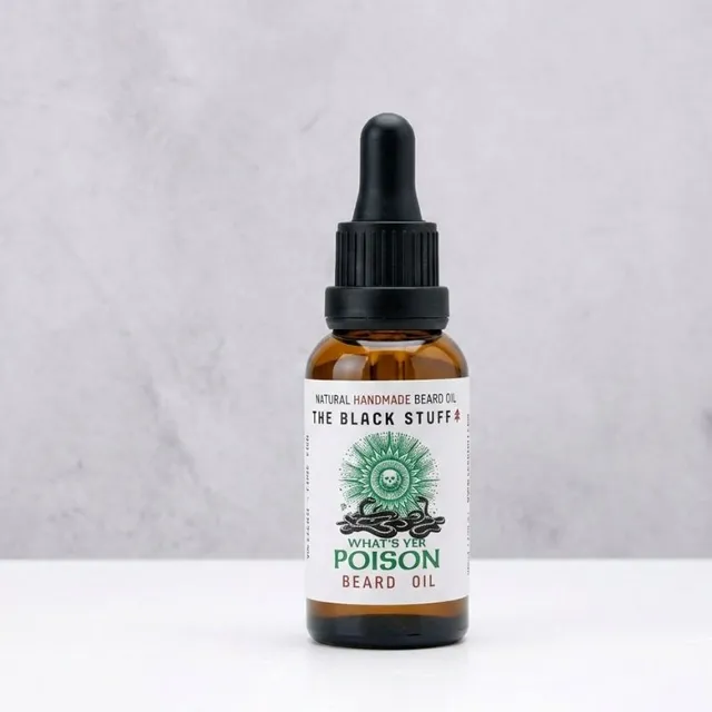 The Black Stuff Beard Care What's Yer Poison olio barba 30ml
