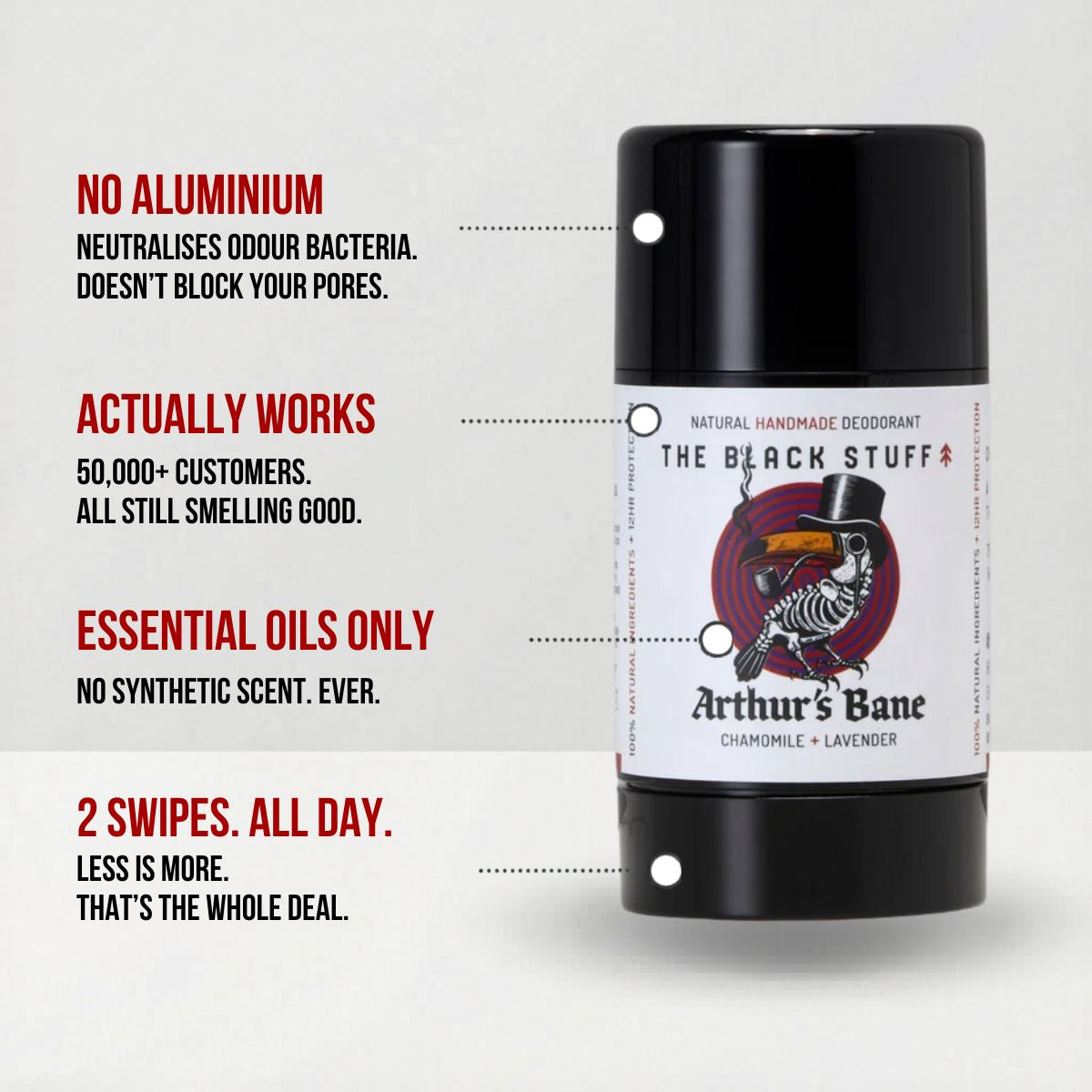 The Black Stuff Arthur's Bane deodorante naturale lavanda edizione limitata