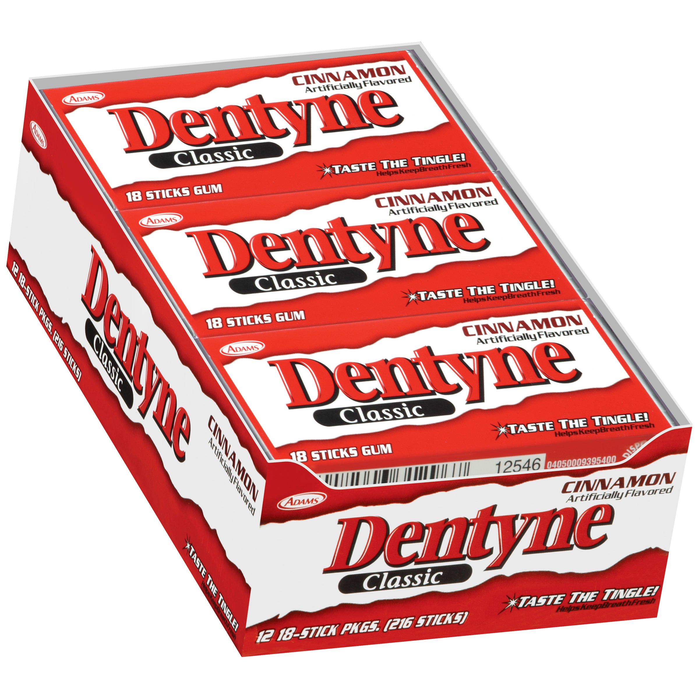 Dentyne Classic Cinnamon chewing gum cannella 18 pezzi