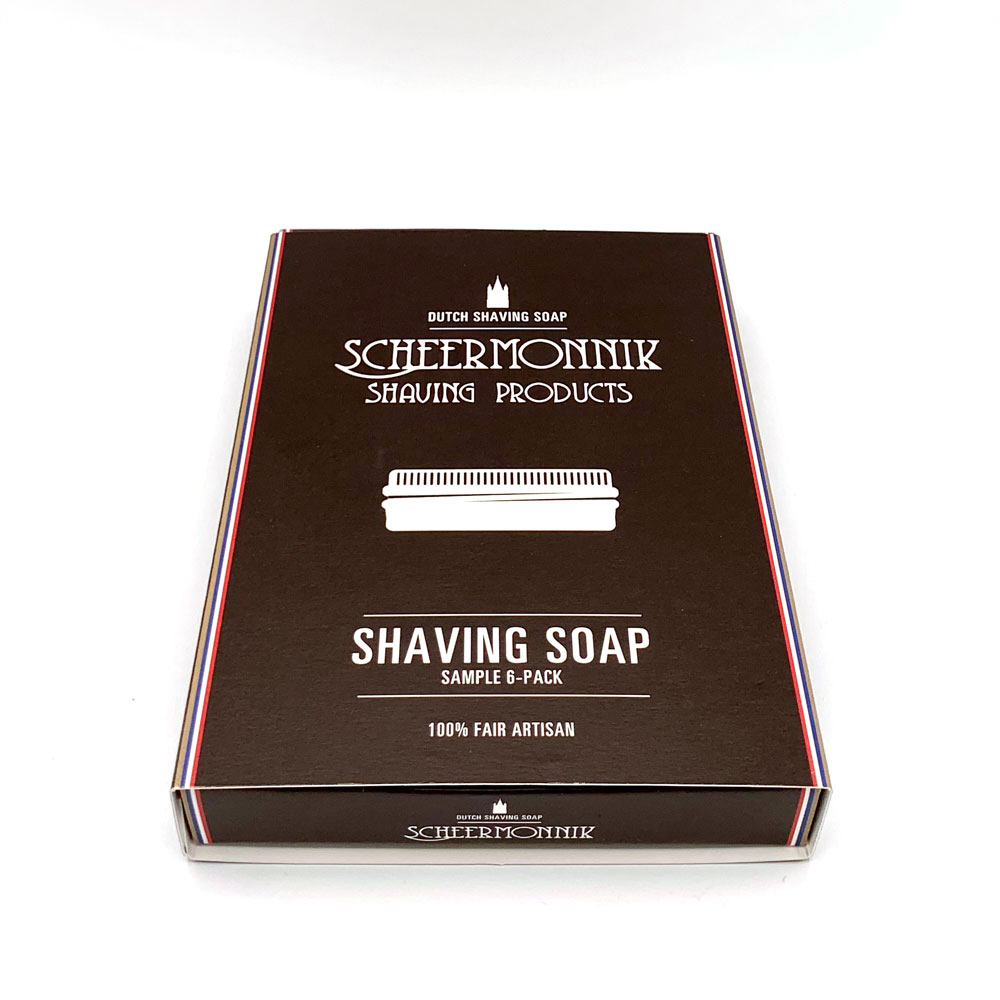 Scheermonnik Set Prova sapone da barba 6 x 15 g
