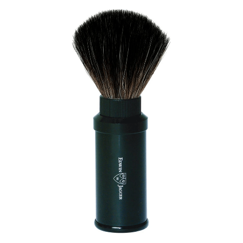 Edwin Jagger 21M536 pennello barba sintetico viaggio nero
