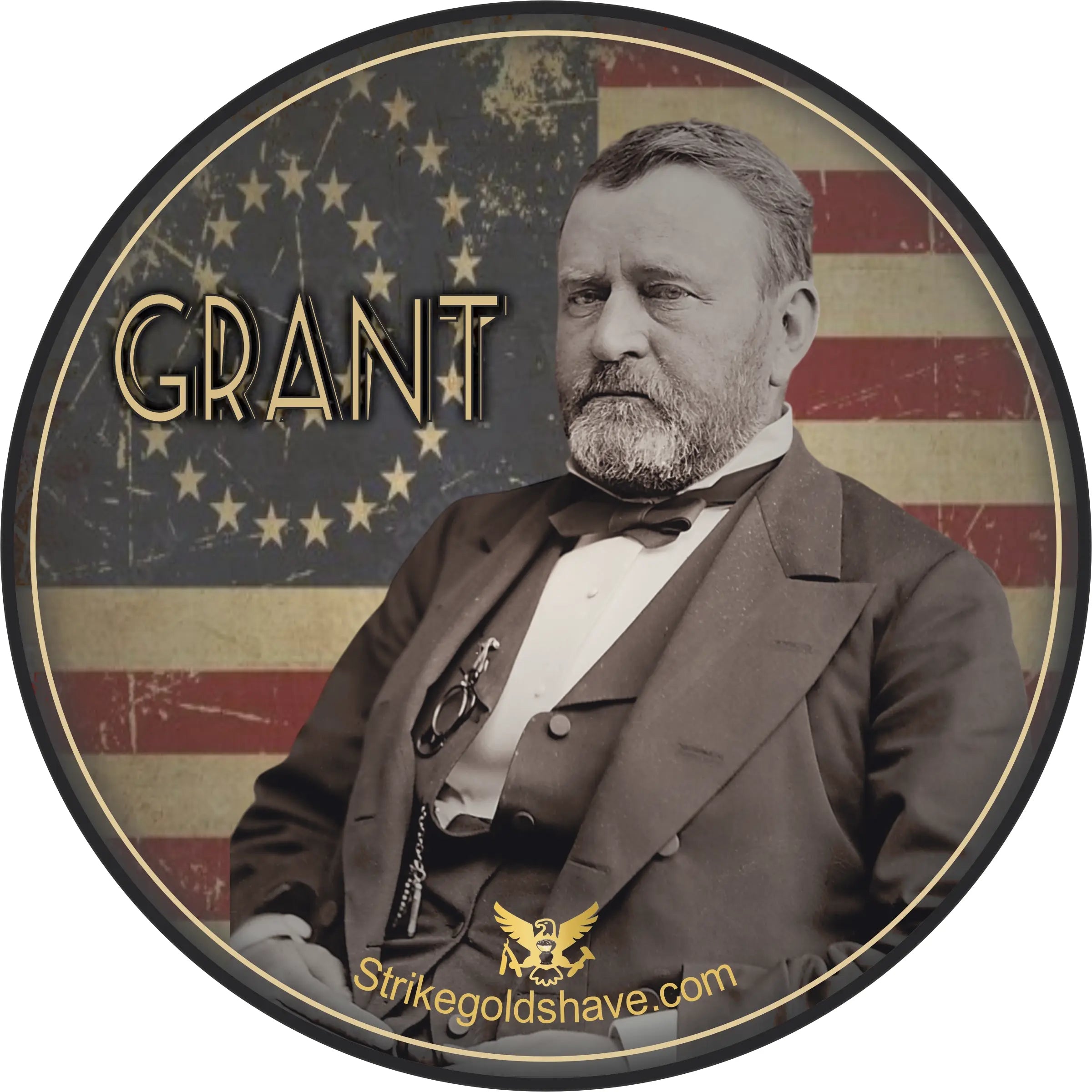 Strike Gold Shave Grant sapone da barba 5 oz + dopobarba 3,4 oz