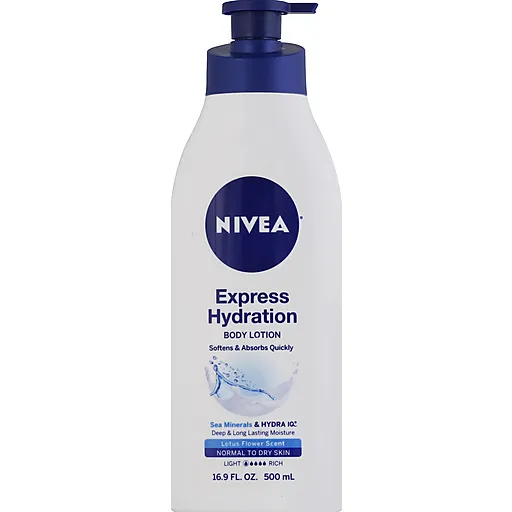 Nivea Express Hydration latte corpo fiore di loto 500 ml
