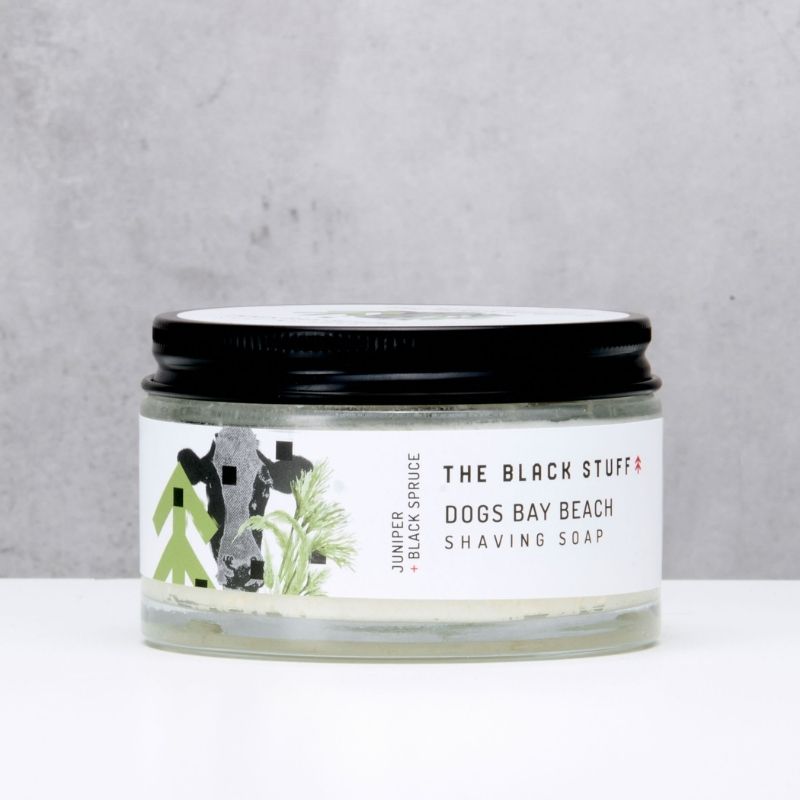 The Black Stuff Dog's Bay Beach sapone da barba 155 g in vetro