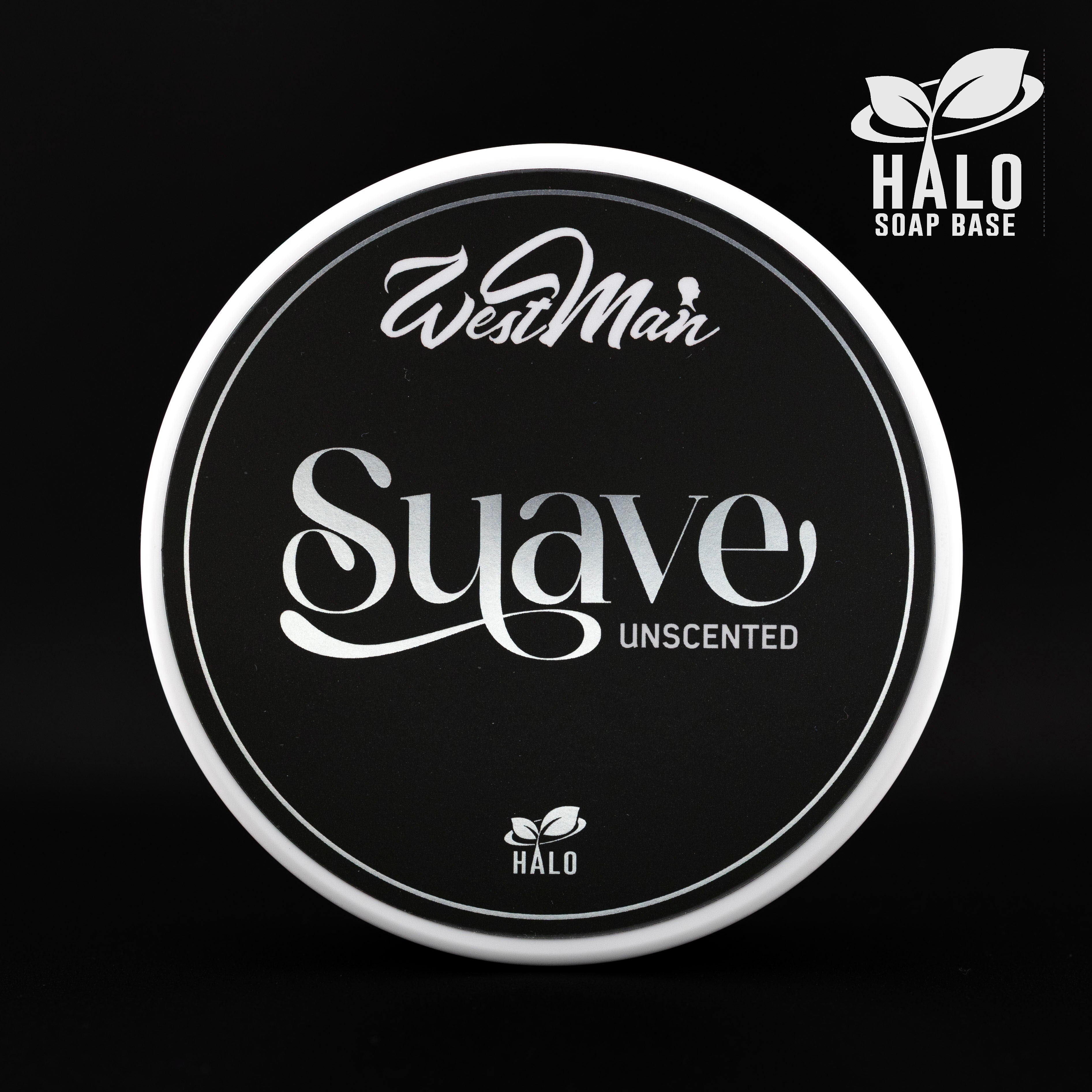 Westman Shaving Halo Suave sapone da barba senza profumo 120g