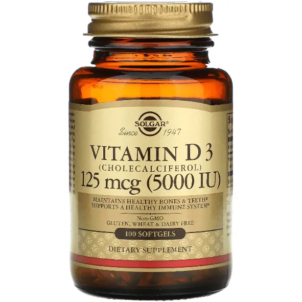 Solgar Vitamina D3 5000 UI softgel 100 pezzi