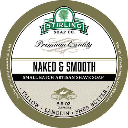 Stirling Naked & Smooth sapone barba 164 g senza profumo