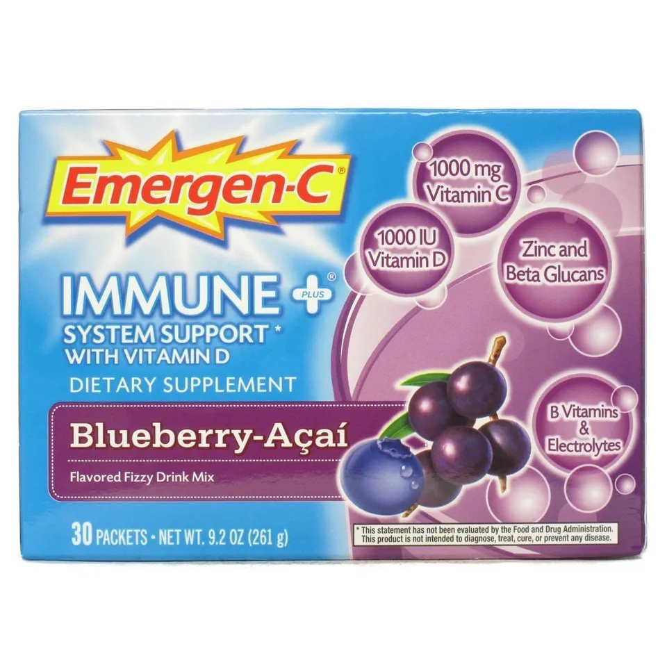 Emergen-C Immune+ Integratore Vitamina C+D Polvere Difese Immunitarie