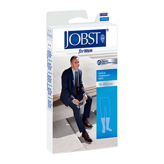 Jobst forMen Gambaletti Uomo 15-20 mmHg Nero L 1 Paio