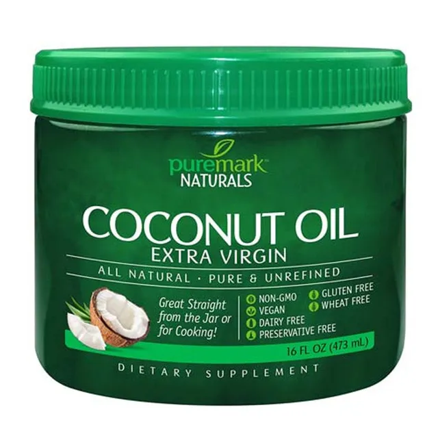 Puremark Naturals Olio di Cocco Extravergine 454 g Puro