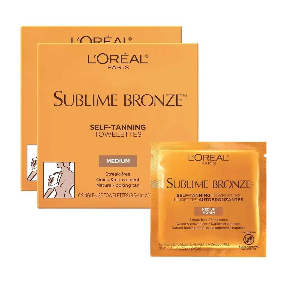 L'Oréal Sublime Bronze autoabbronzante 6 salviette medium